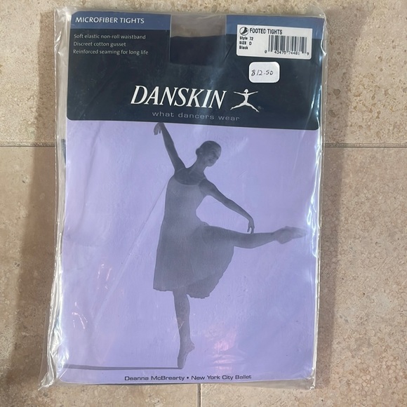 Danskin Calzamaglia Con Piede In Microfibra Ultrasoft - Donna, 86% Nylon 14% Elastan, Taglia Unica - 2